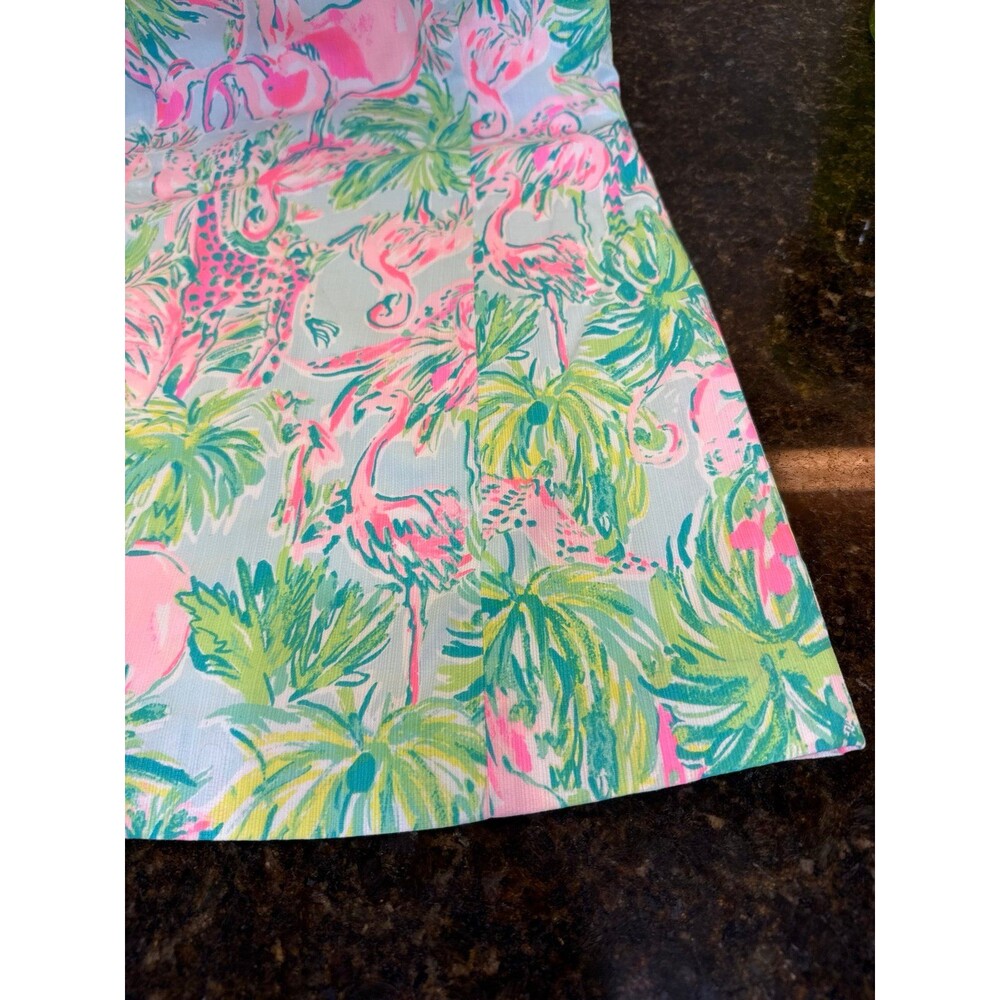 Lilly Pulitzer Girls Mini Lottie Dress One in a Chameleon 12 Tropical Flamingo - Picture 6 of 11